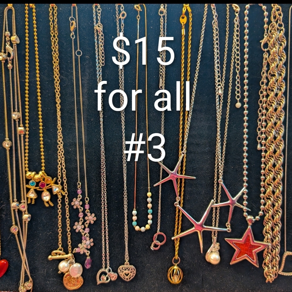 Gold and Silver Women's Necklaces #3